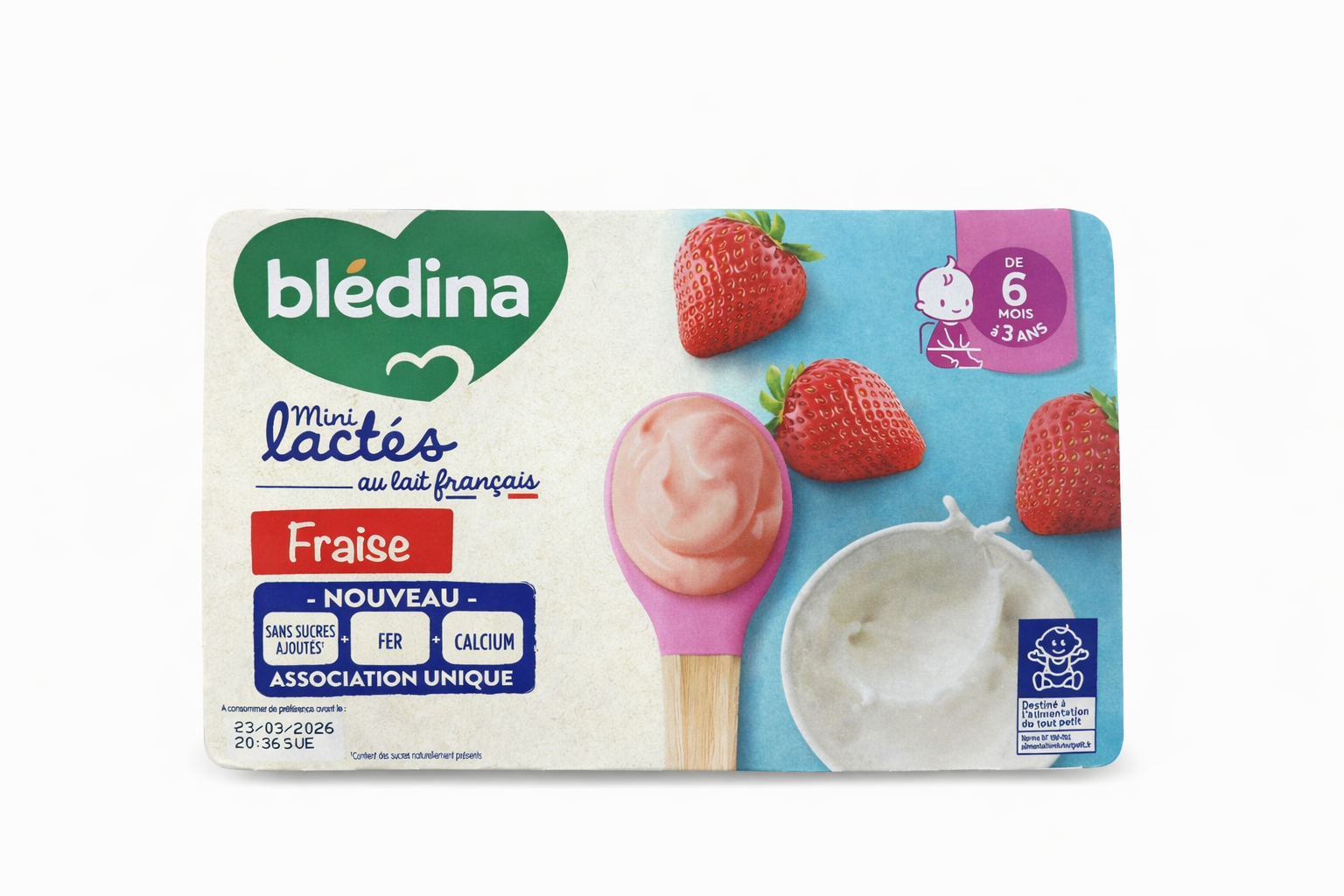 Sữa chua Bledina vị Dâu 6m+