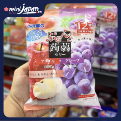 Thạch trái cây Orihiro vị táo và nho 240G